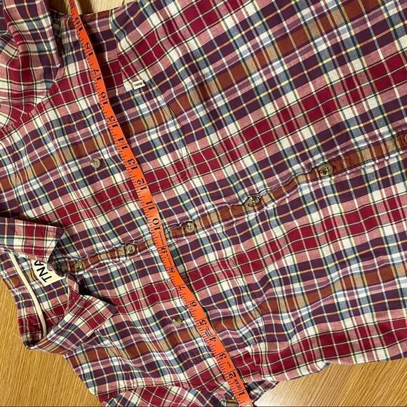 TNA Plaid Flannel Button-Up Red - Picture 13 of 16